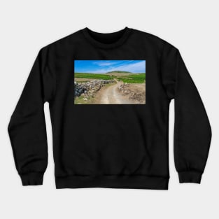 The path to Carnllundain on Ramsey Island Crewneck Sweatshirt